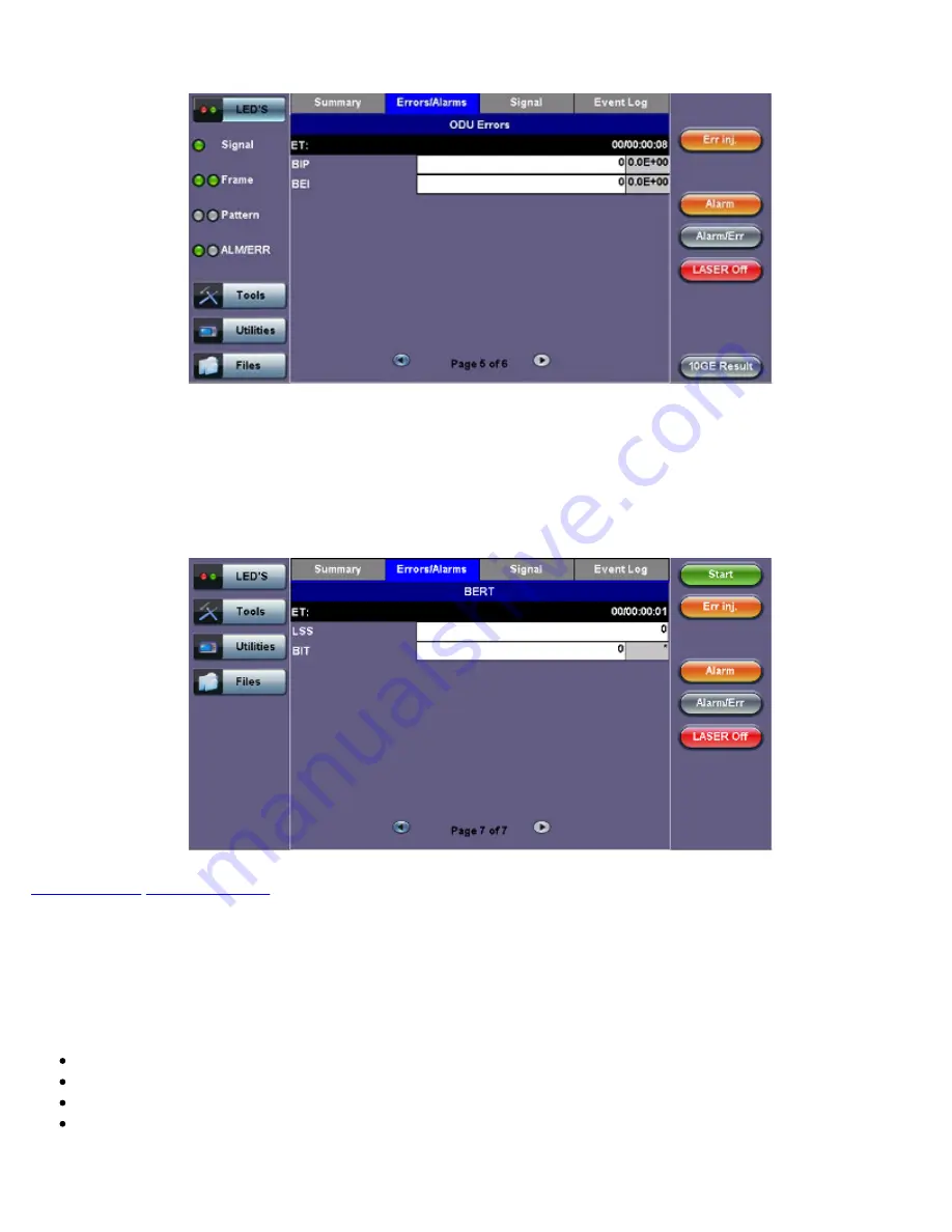 VeEX RXT-6200 User Manual Download Page 202