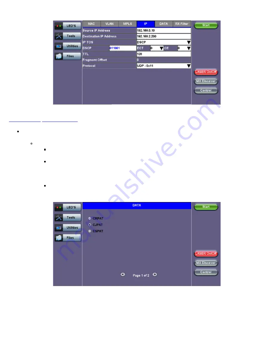 VeEX RXT-6200 User Manual Download Page 220