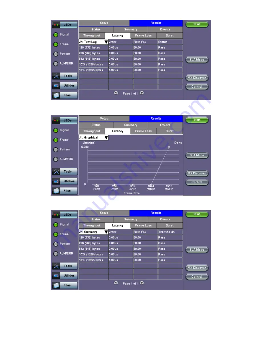 VeEX RXT-6200 User Manual Download Page 248