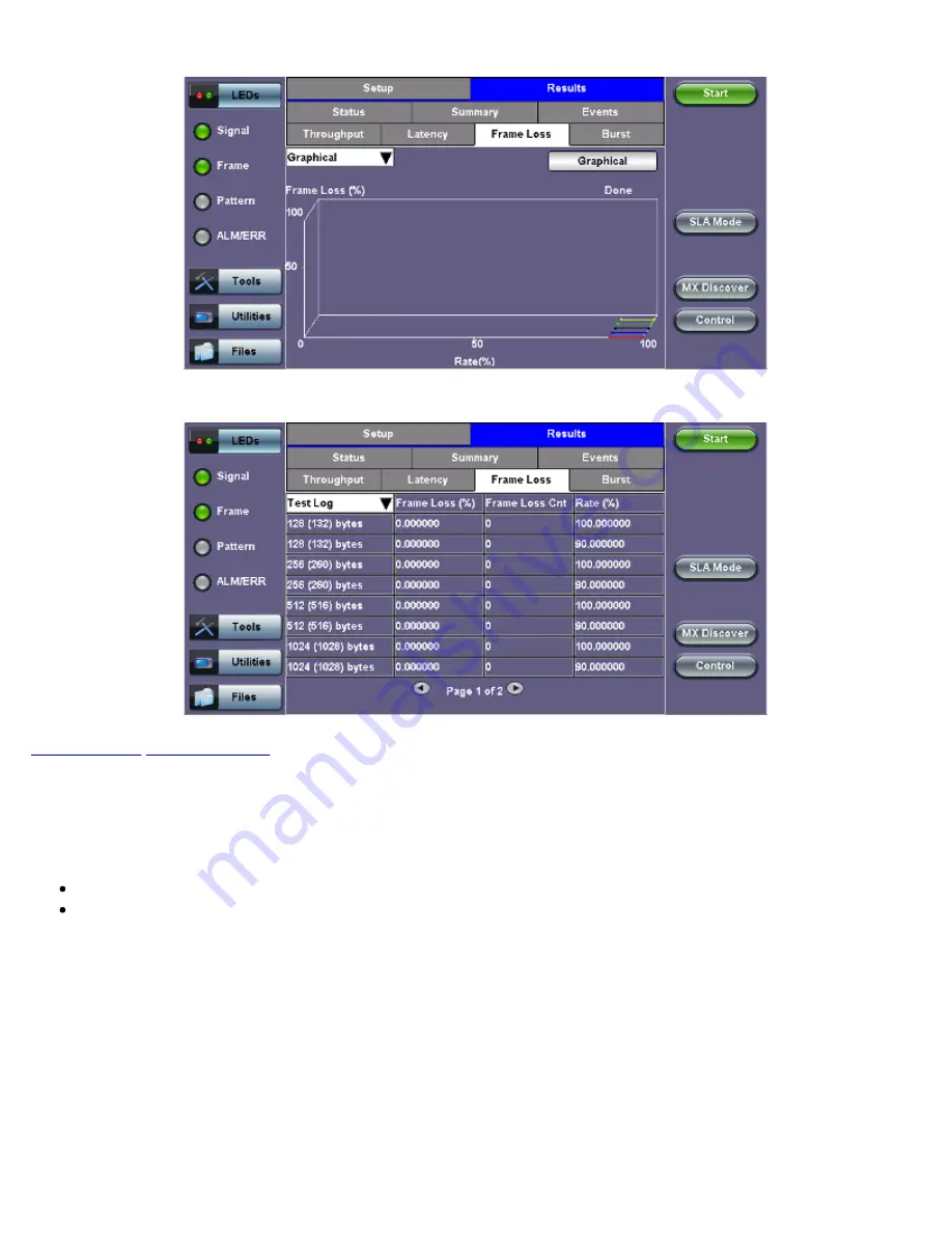 VeEX RXT-6200 User Manual Download Page 250