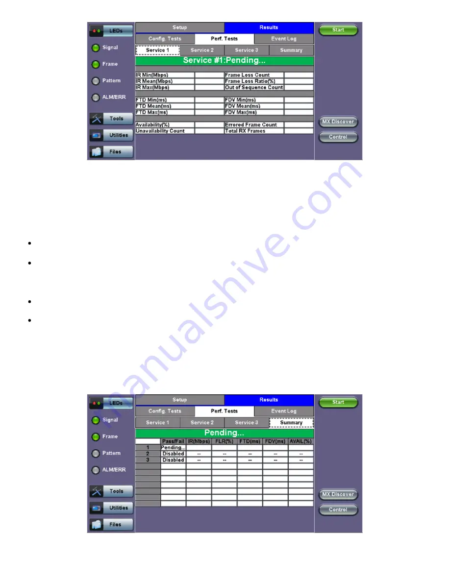 VeEX RXT-6200 User Manual Download Page 266