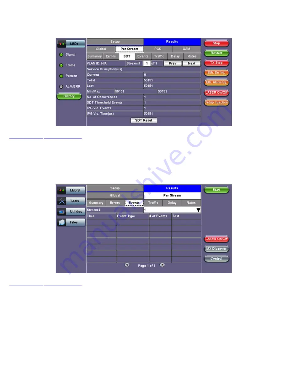 VeEX RXT-6200 User Manual Download Page 284