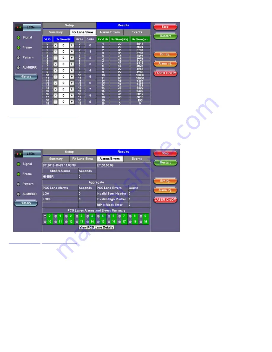 VeEX RXT-6200 User Manual Download Page 317