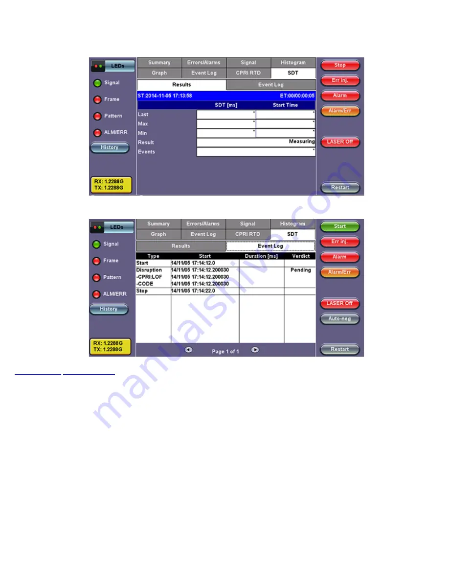 VeEX RXT-6200 User Manual Download Page 341