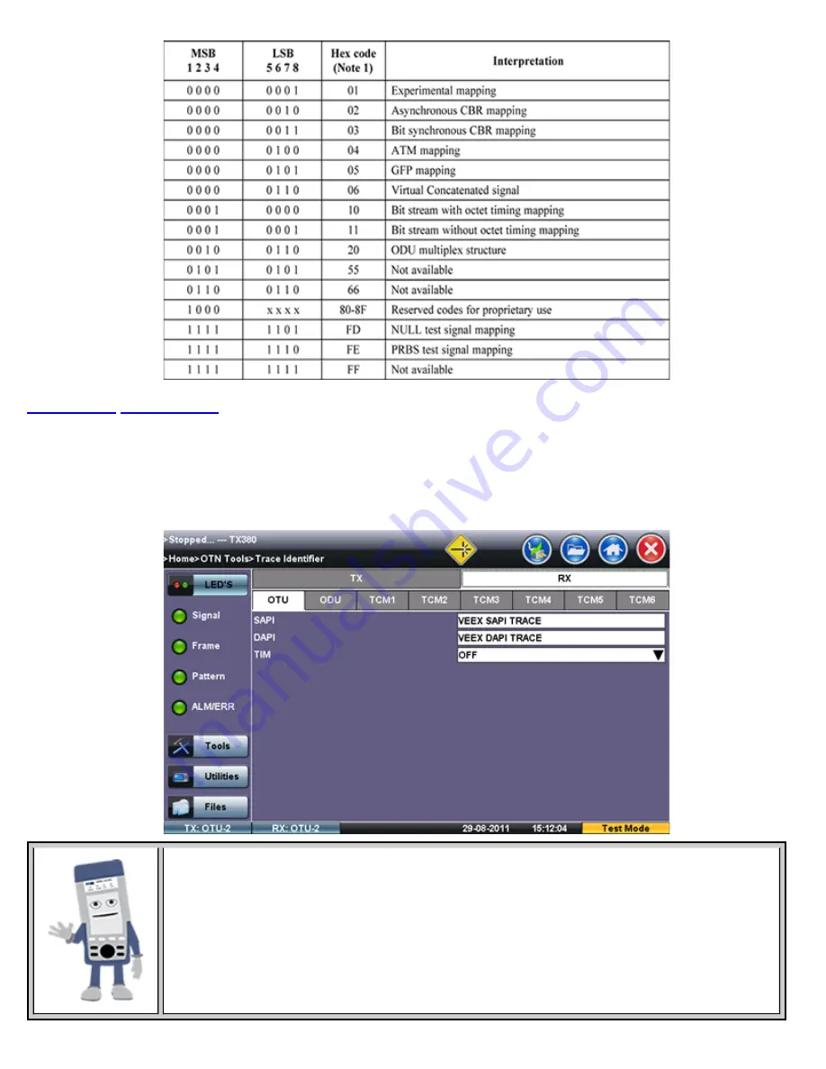 VeEX VePAL TX300 User Manual Download Page 148