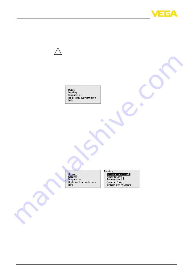 Vega MINITRAC 31 Operating Instructions Manual Download Page 32