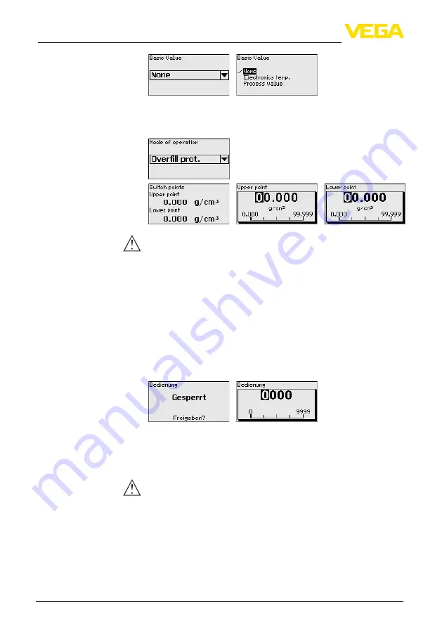 Vega MINITRAC 31 Operating Instructions Manual Download Page 44