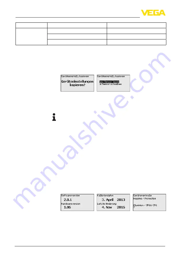 Vega MINITRAC 31 Operating Instructions Manual Download Page 48