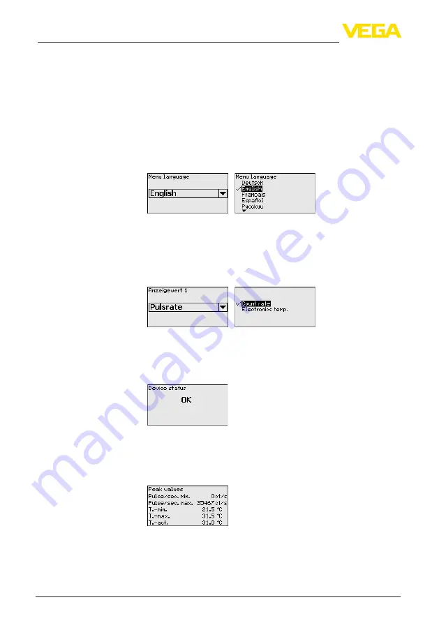 Vega MINITRAC 31 Operating Instructions Manual Download Page 54