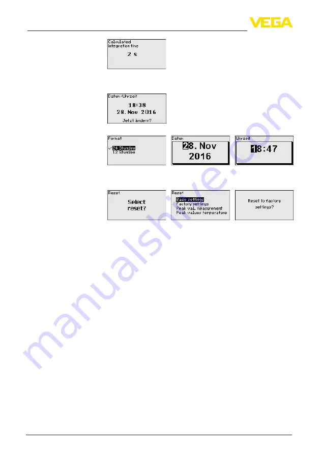 Vega MINITRAC 31 Operating Instructions Manual Download Page 56