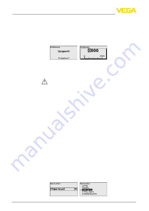 Vega MINITRAC 31 Operating Instructions Manual Download Page 60