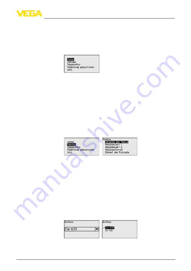 Vega MINITRAC 31 Operating Instructions Manual Download Page 61