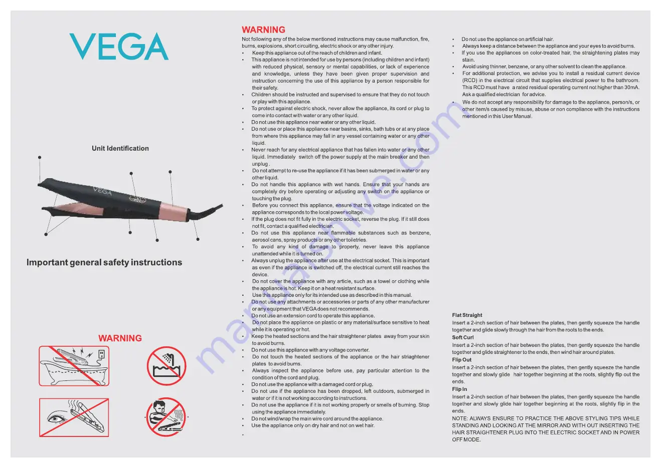 Vega VHSC-05 User Manual Download Page 2