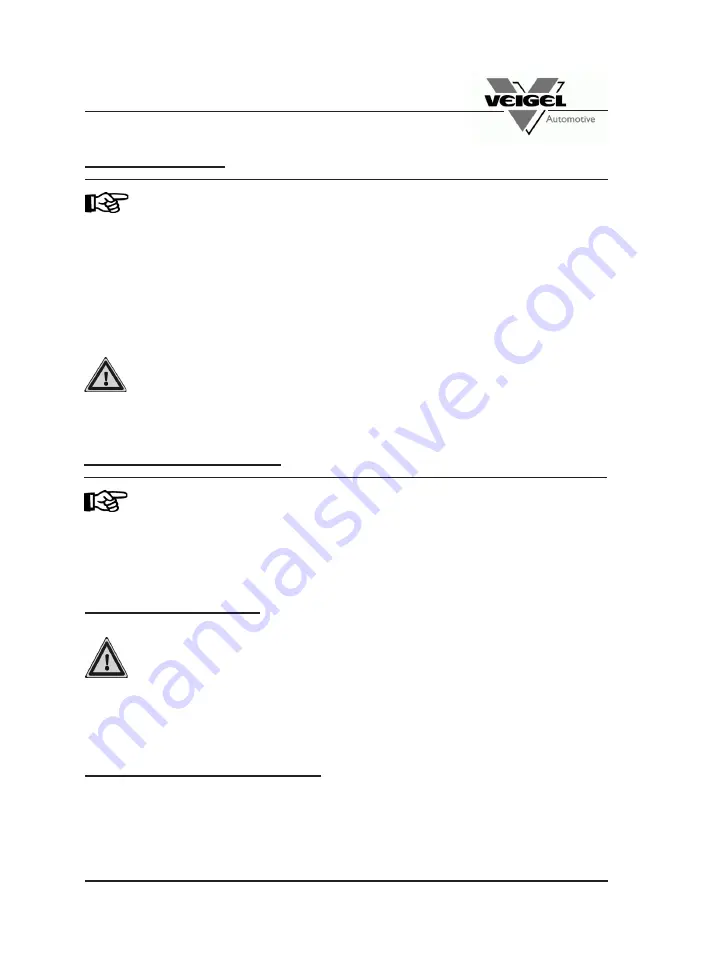 Veigel BLF00004 Installation And Operating Instructions Manual Download Page 22