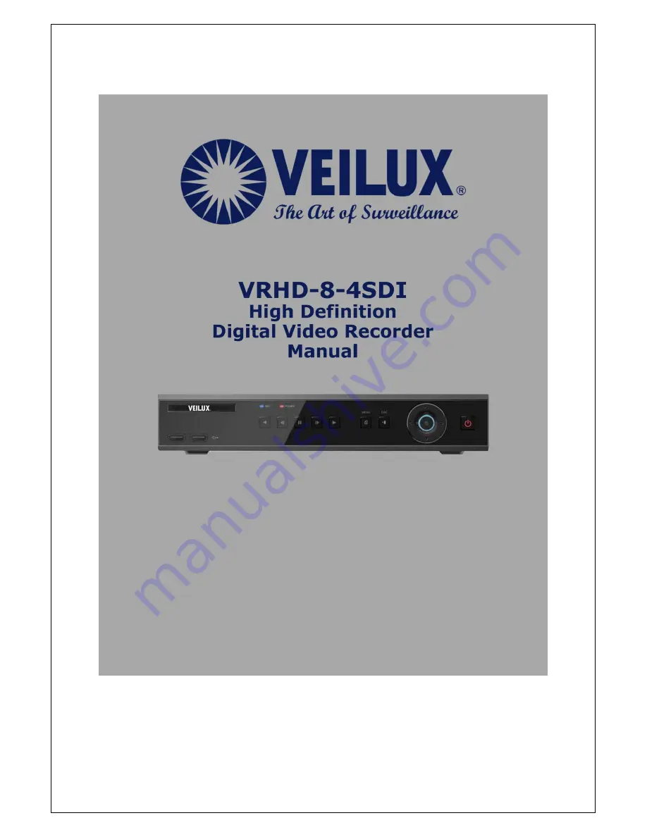 Veilux VRHD-8-4SDI Скачать руководство пользователя страница 1