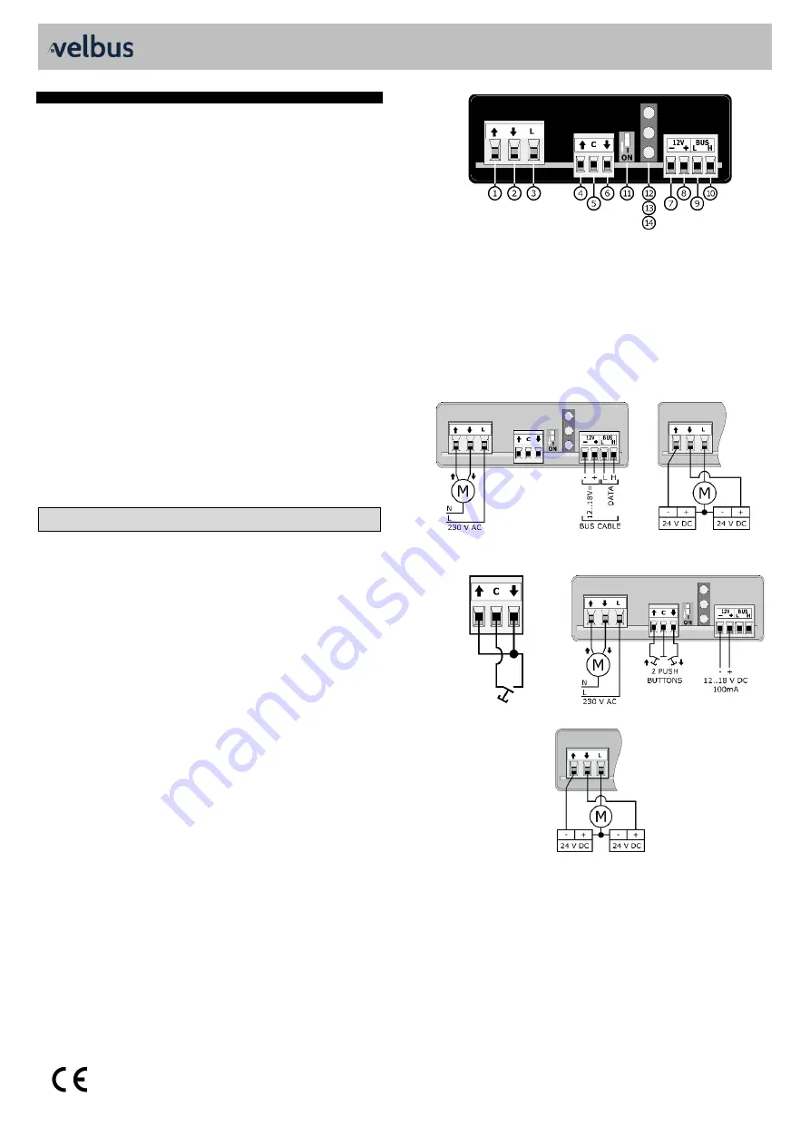 Velbus VMB1BLS Скачать руководство пользователя страница 1