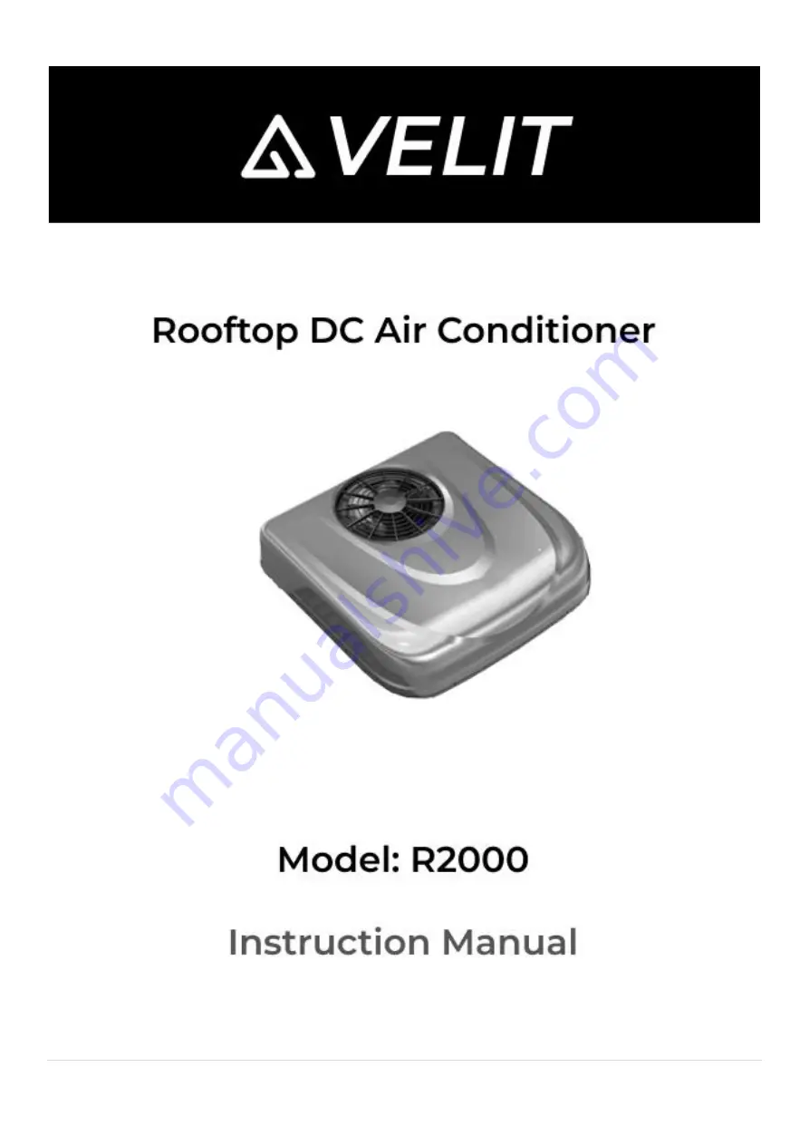 VELIT R2000 Instruction Manual Download Page 1