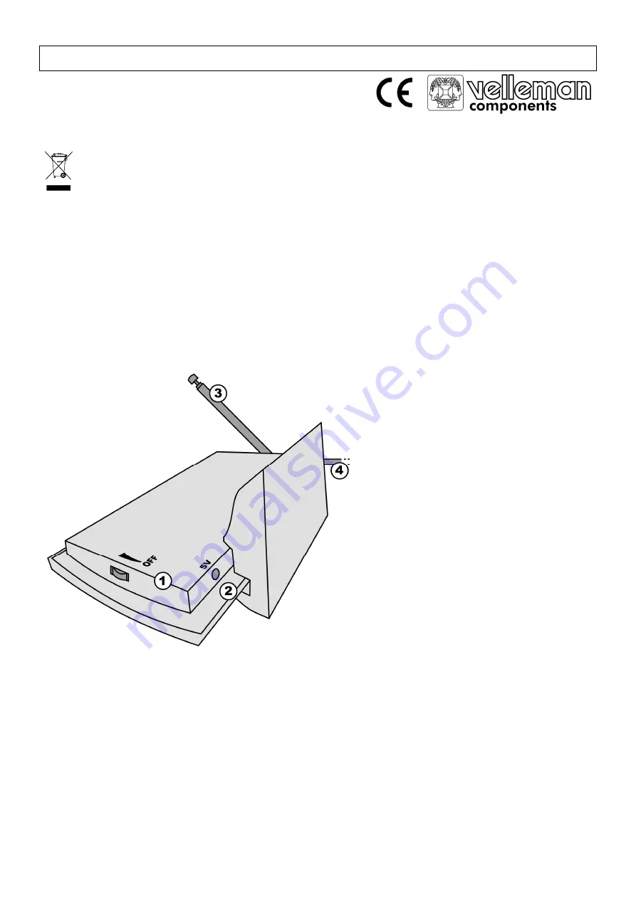 Velleman ANTDVBT Quick Start Manual Download Page 1