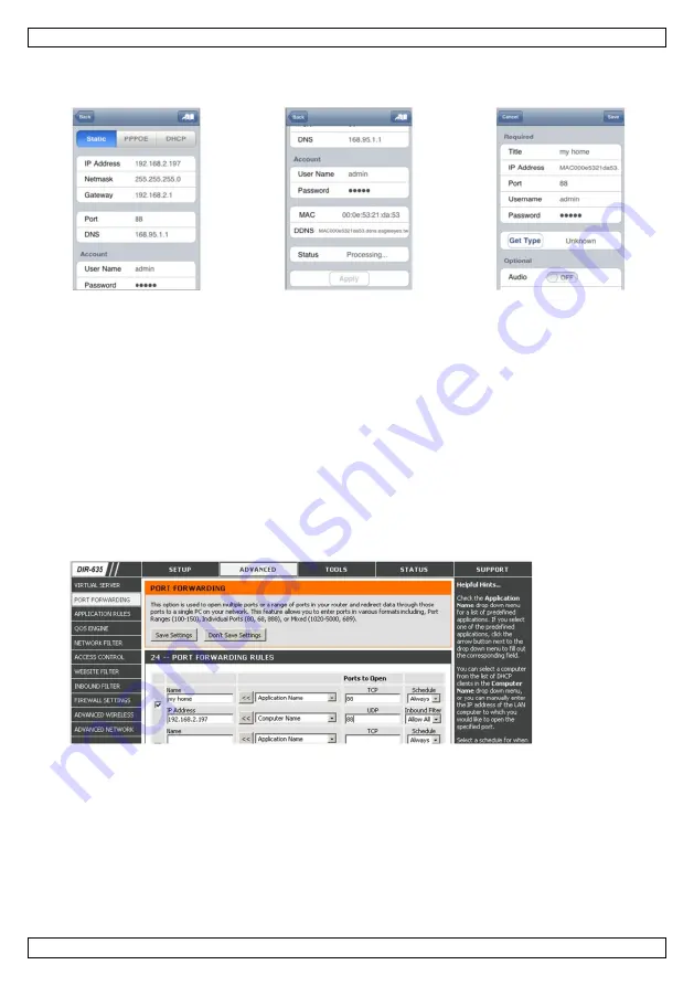 Velleman CAMIP13 Quick Reference Manual Download Page 11