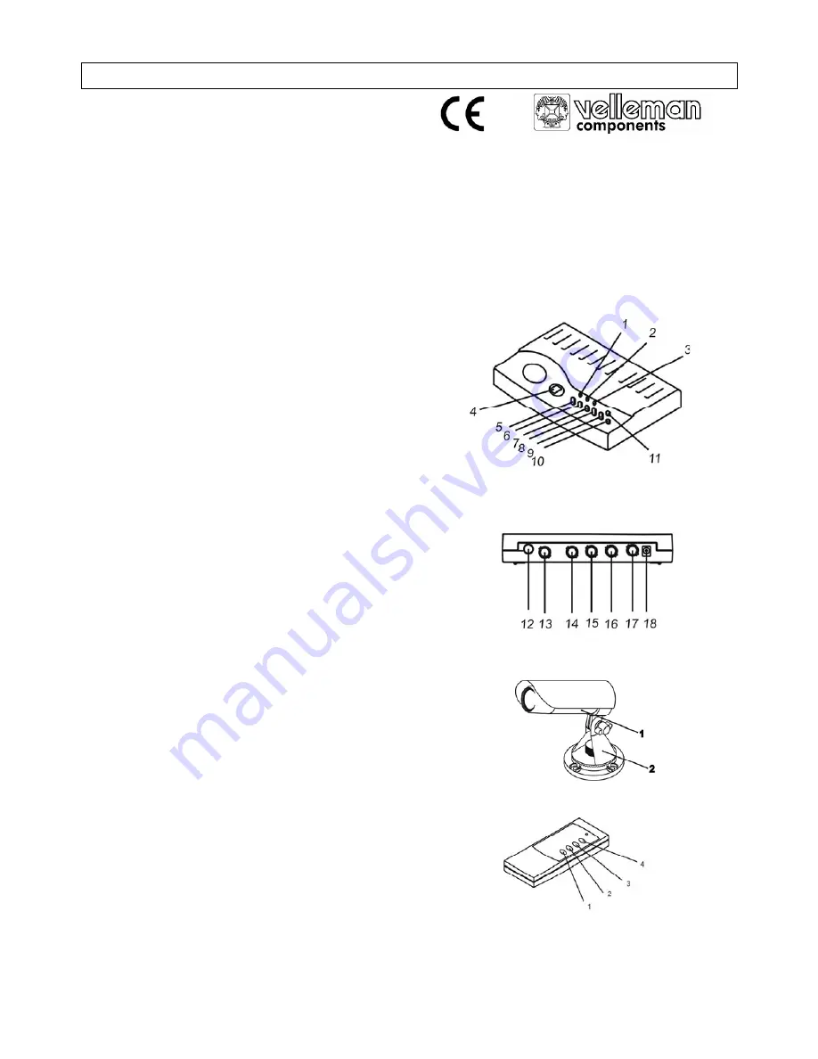 Velleman CAMSET13 Manual Download Page 1