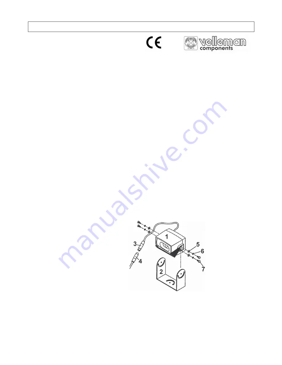 Velleman CAMSET5N2 Manual Download Page 1