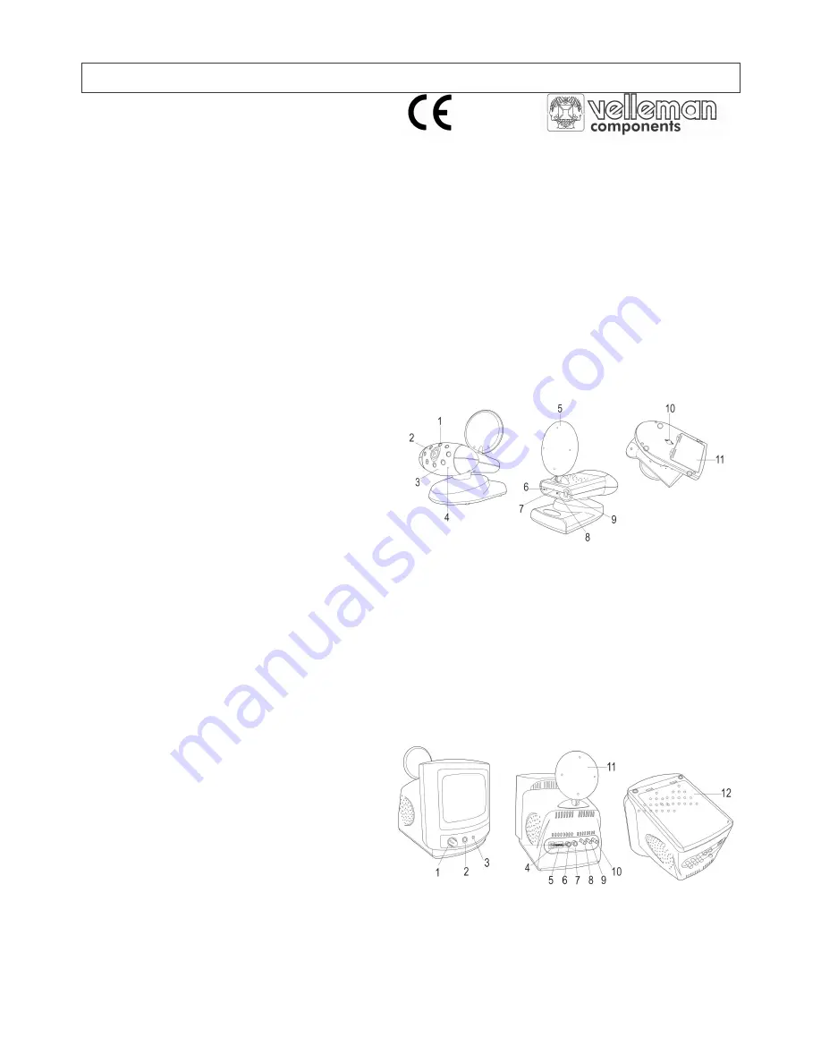 Velleman CAMSETW1 Скачать руководство пользователя страница 1