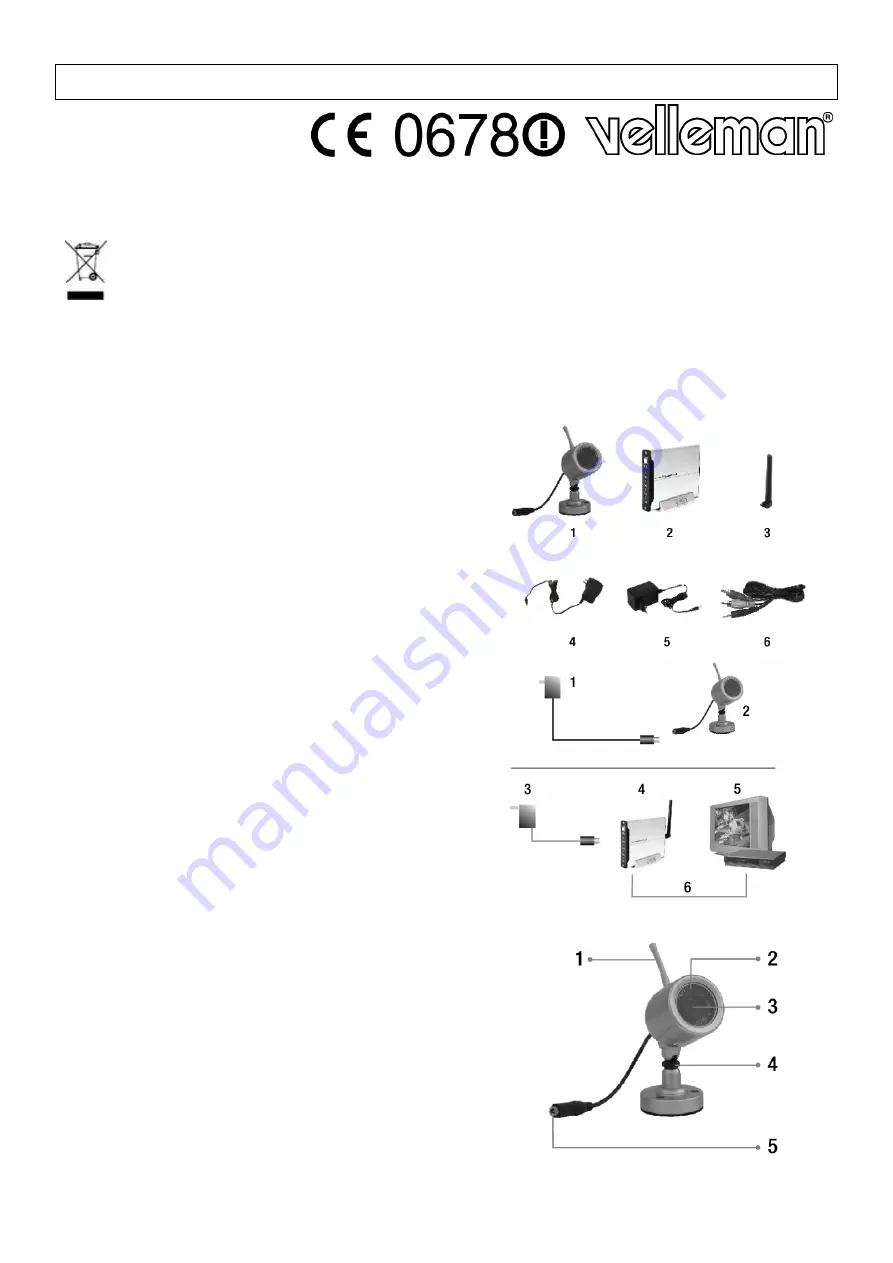 Velleman CAMSETW5 Manual Download Page 1