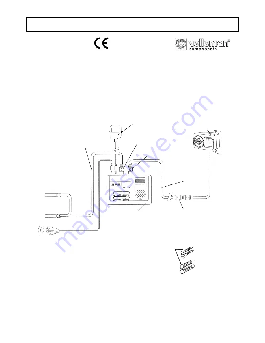 Velleman CAMZWEXT3N Manual Download Page 1