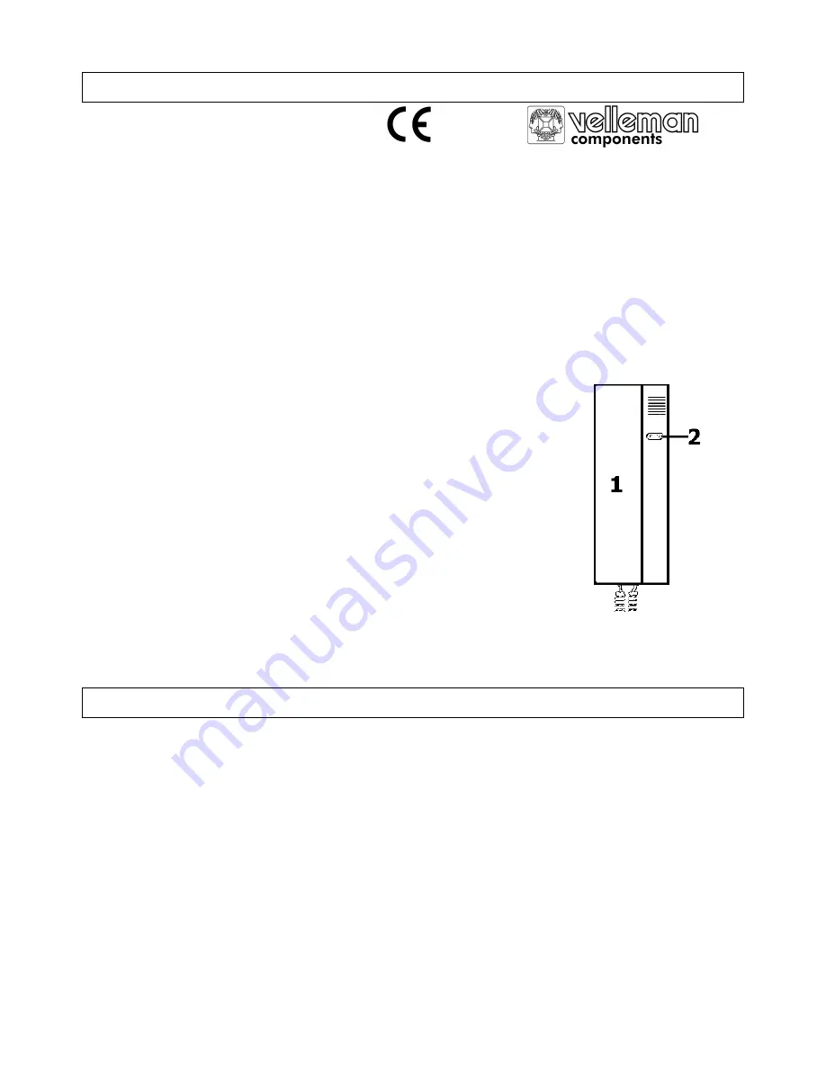 Velleman IPH Quick Start Manual Download Page 1