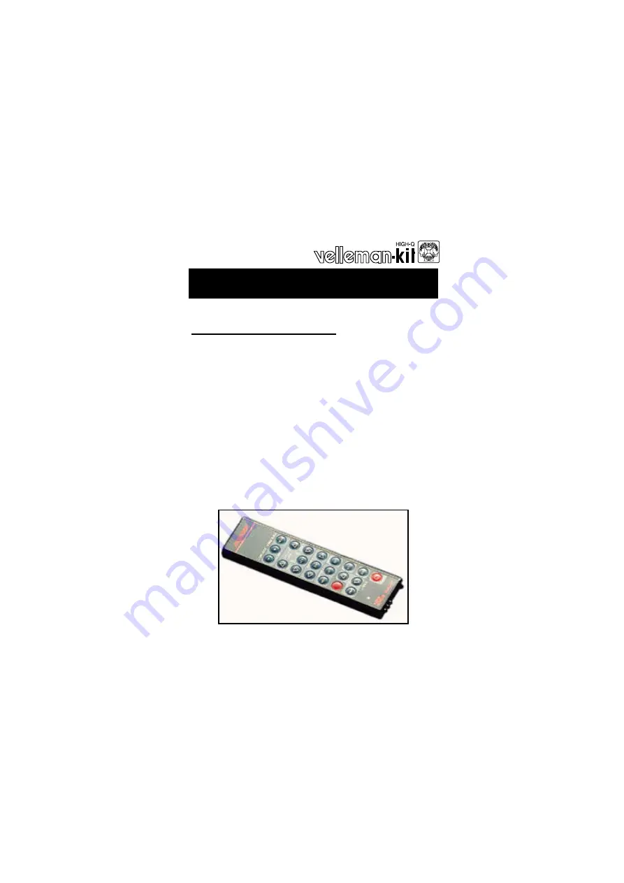 Velleman K6710 Manual Download Page 1