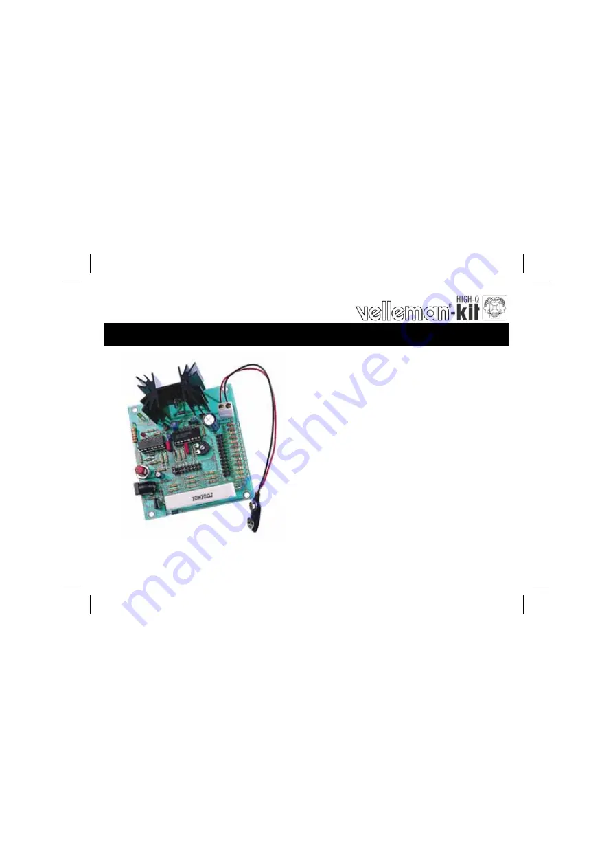 Velleman K7300 Assembly Manual Download Page 1