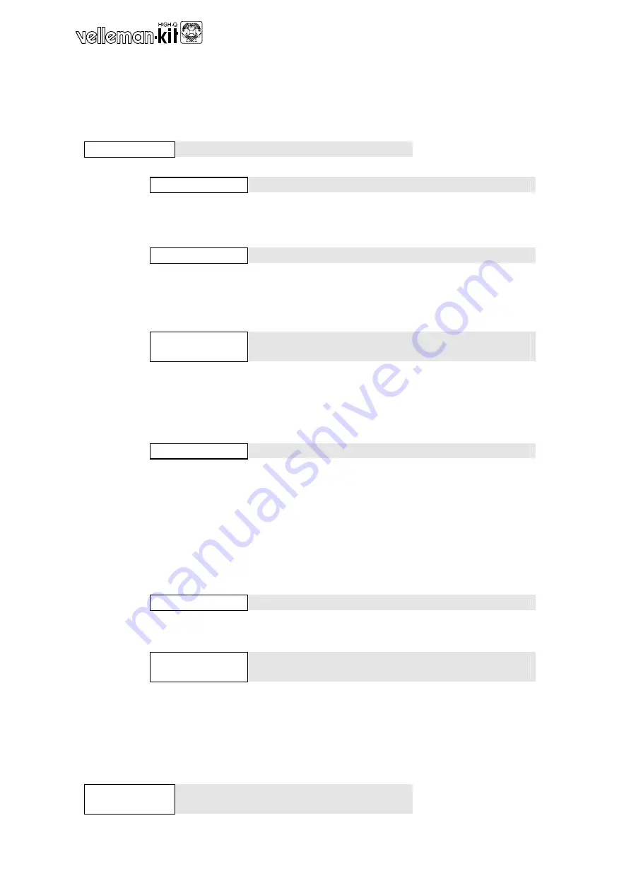 Velleman K8009 Manual Download Page 4