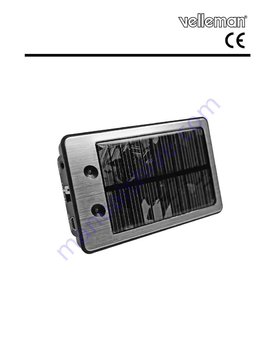 Velleman SOL17 User Manual Download Page 1