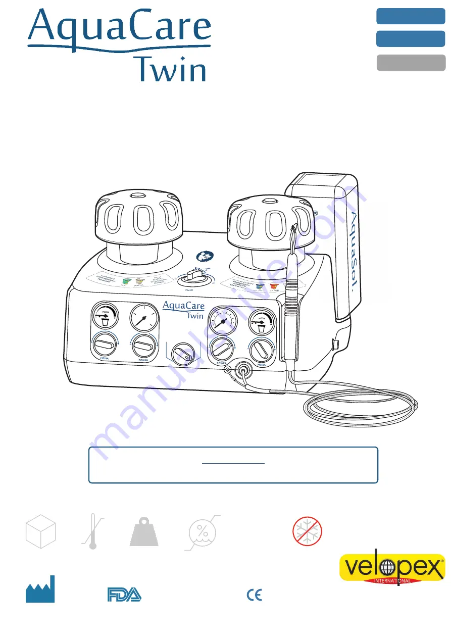 Velopex AquaCare Twin Installation, Operation & Maintenance Manual Download Page 1