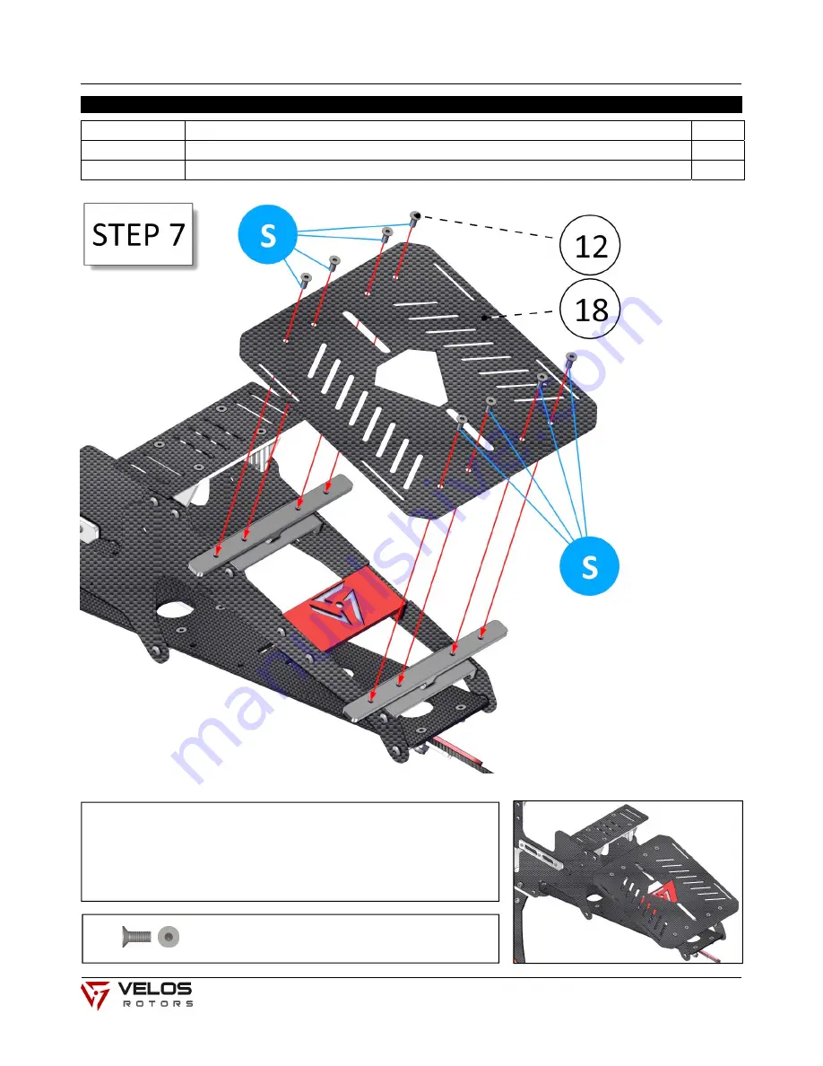 VELOS ROTORS VELOS 880 Instruction Manual Download Page 23