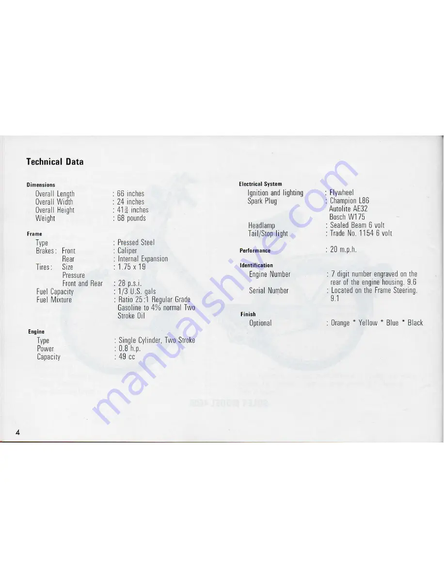 Velosolex Solex 4600 Owner'S Handbook Manual Download Page 6