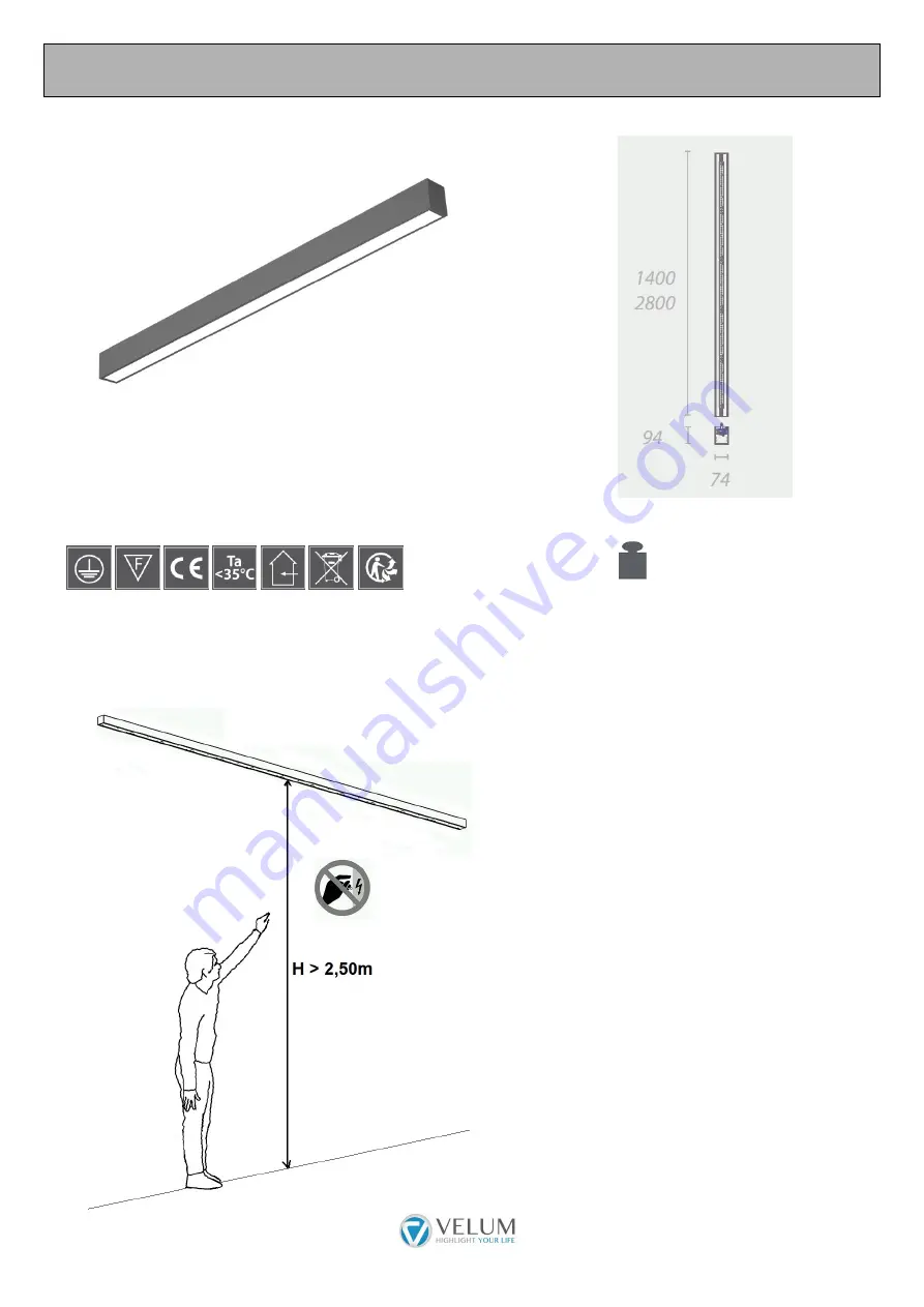 Velum LIBERTY LED EVO Quick Start Manual Download Page 1