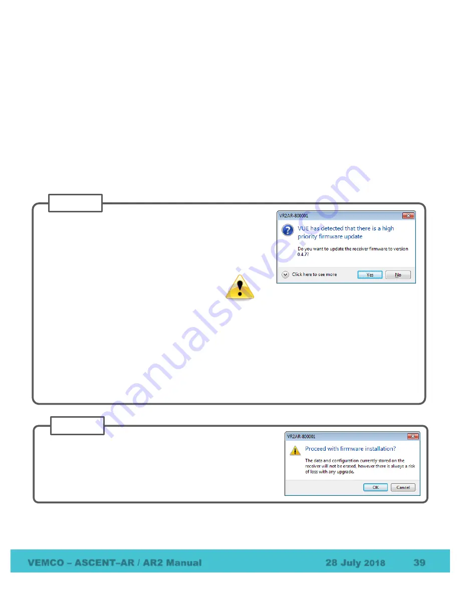 Vemco Ascent AR2 User Manual Download Page 46