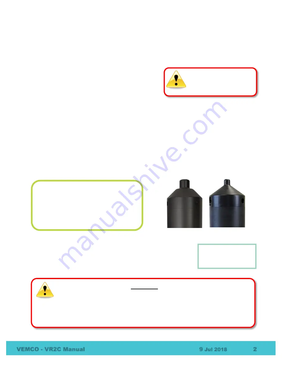 Vemco VR2C User Manual Download Page 7