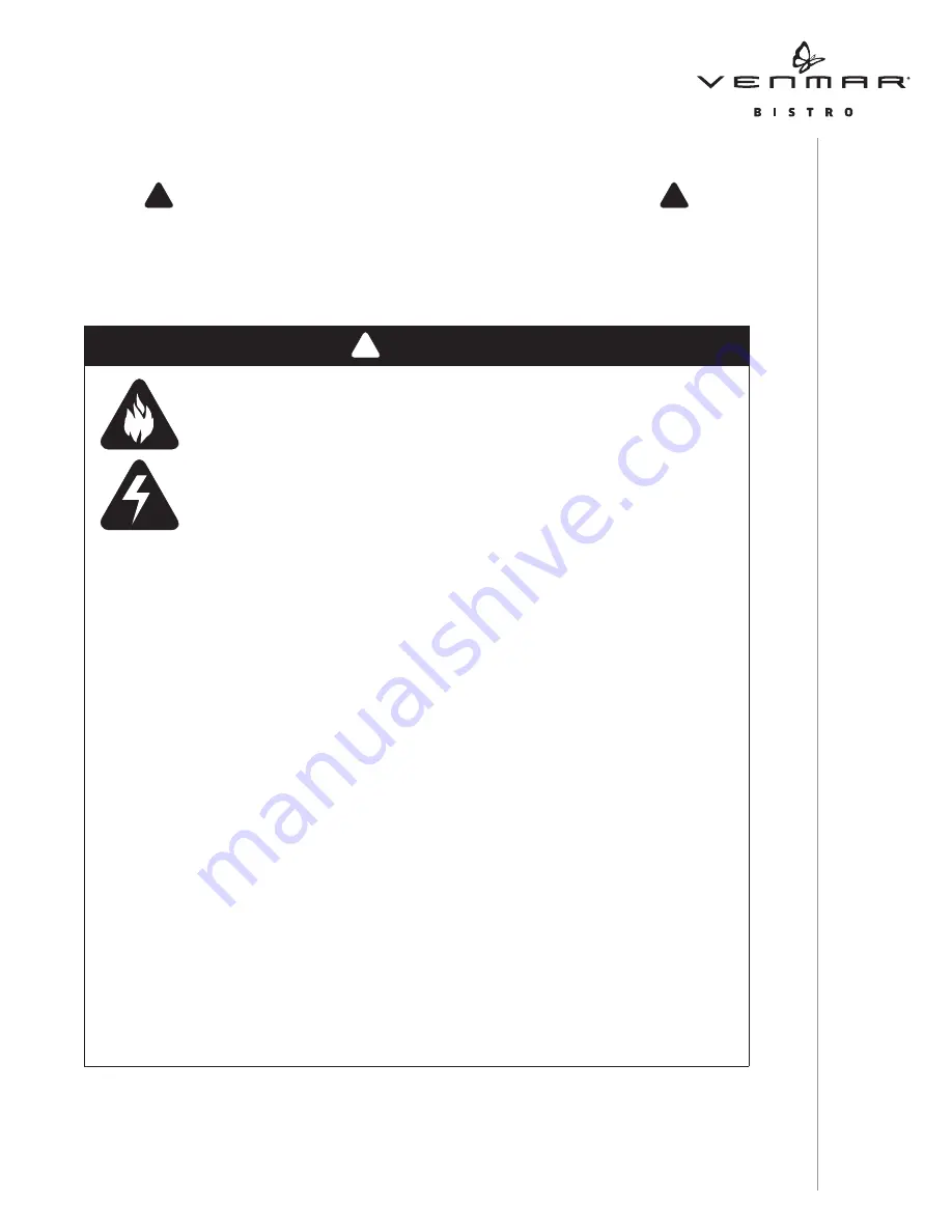 Venmar VBLDF1 Installation Use And Care Manual Download Page 3