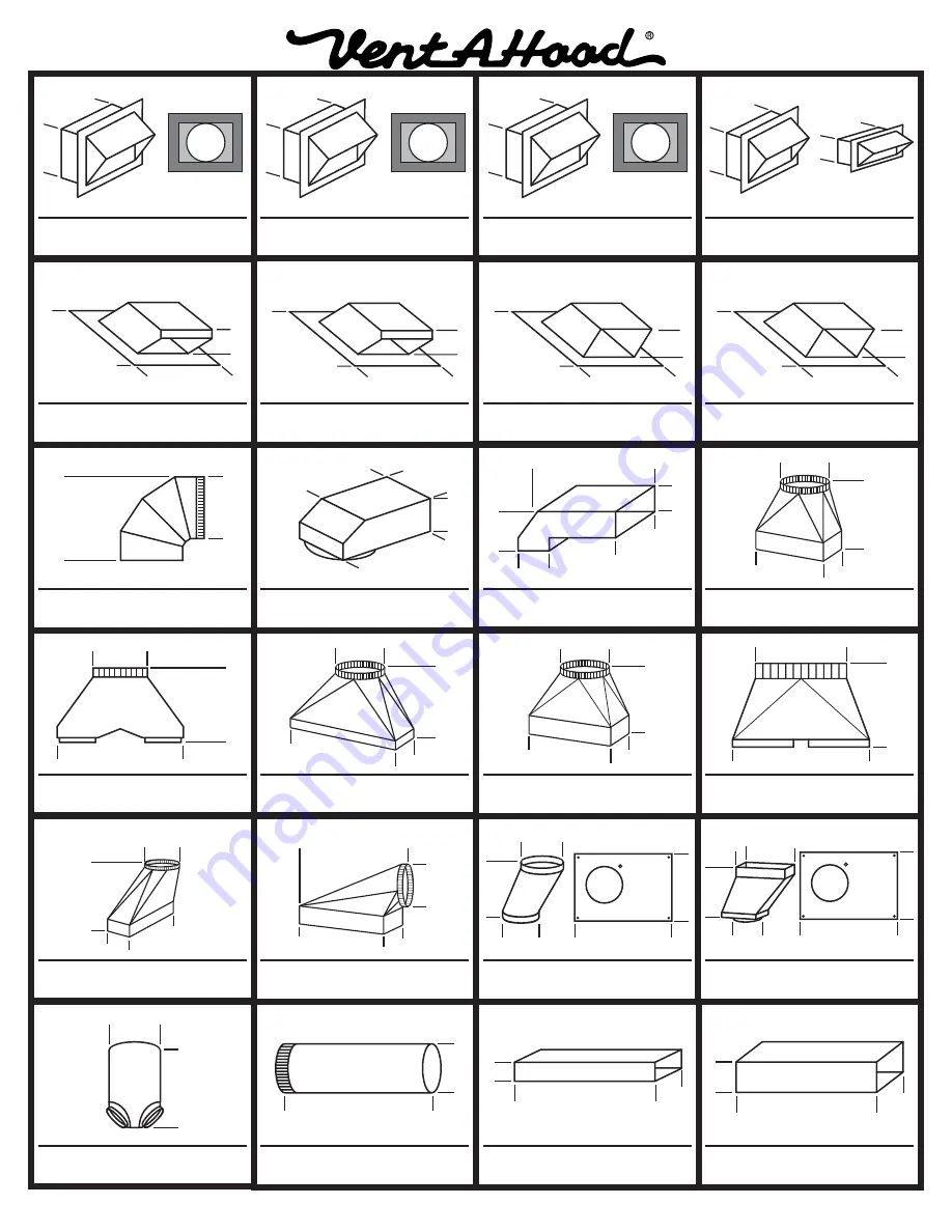 Vent-a-Hood ISLAND RANGE Installation Instructions Manual Download Page 7