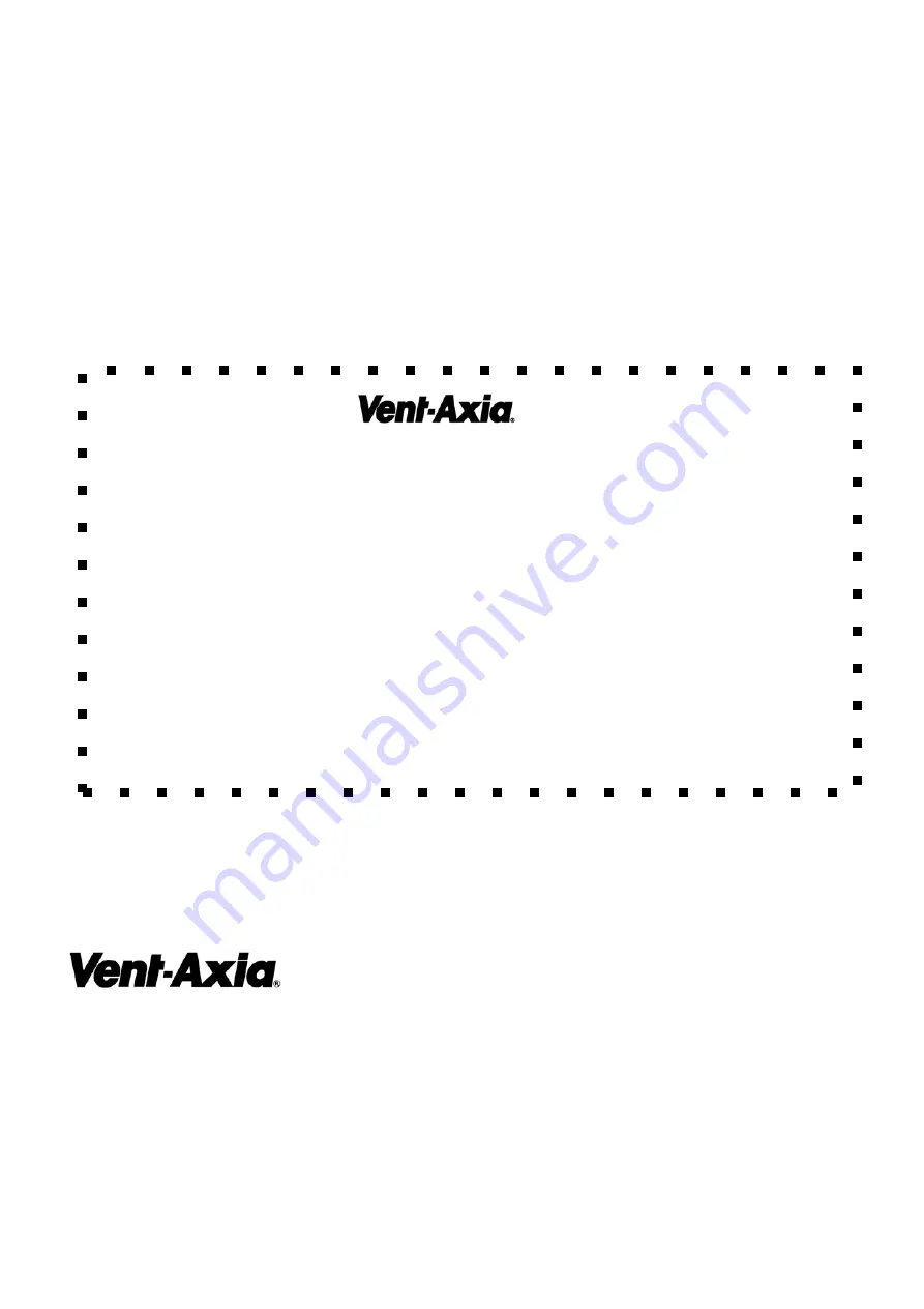 Vent-Axia Azur 100B Скачать руководство пользователя страница 20