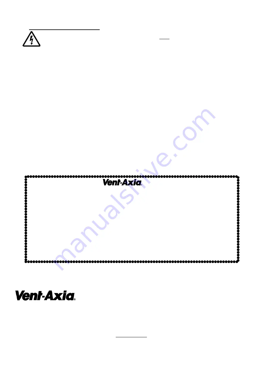 Vent-Axia eMF Series Installation And Wiring Instructions Download Page 4