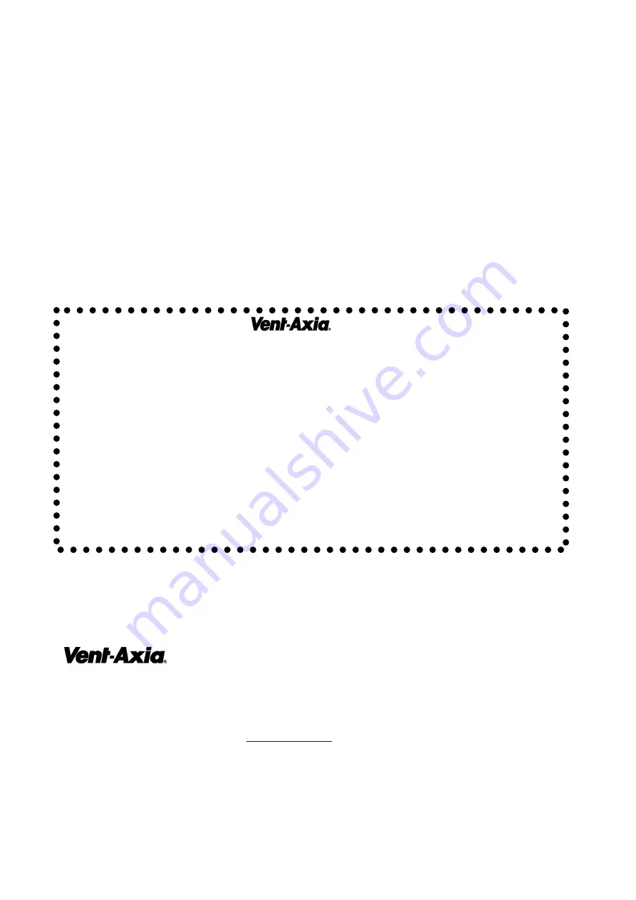 Vent-Axia Lo-Carbon Tempra SELV HTP Скачать руководство пользователя страница 12
