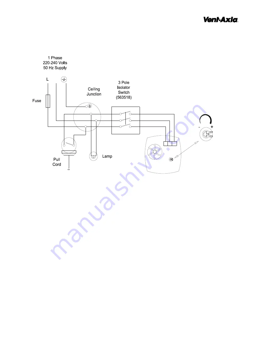 Vent-Axia VA140/150KP Installation And Wiring Instructions Download Page 5