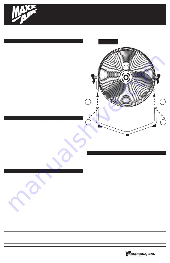 Ventamatic MaxxAir HVFF 20 Instruction & Owner'S Manual Download Page 4