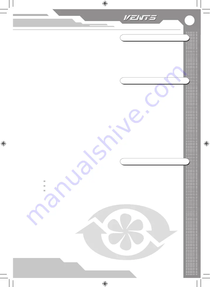 Vents VPA 100 Series Operating Manual Download Page 3