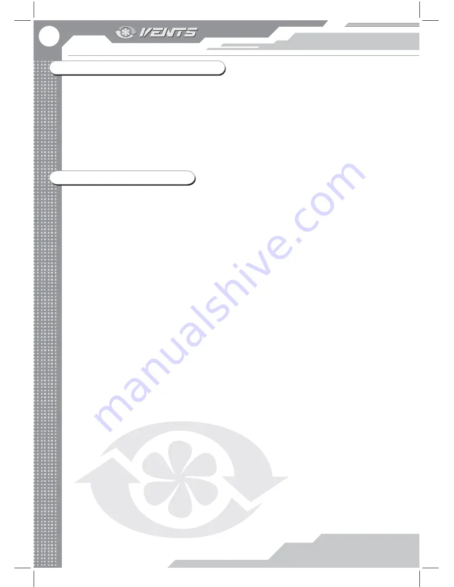 Vents VUE2 250 P EC User Manual Download Page 18