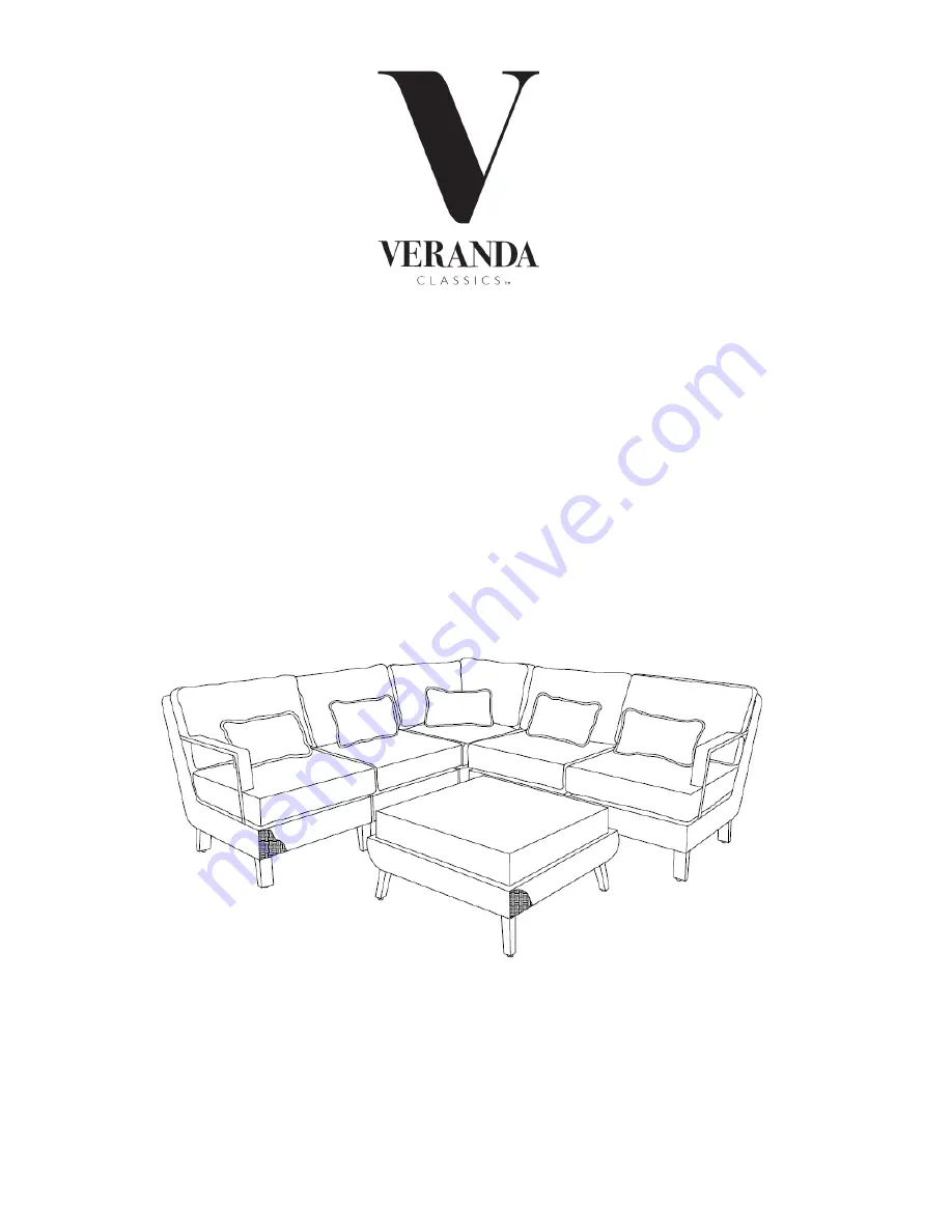 VERANDA CLASSICS 1500072 Manual Download Page 1