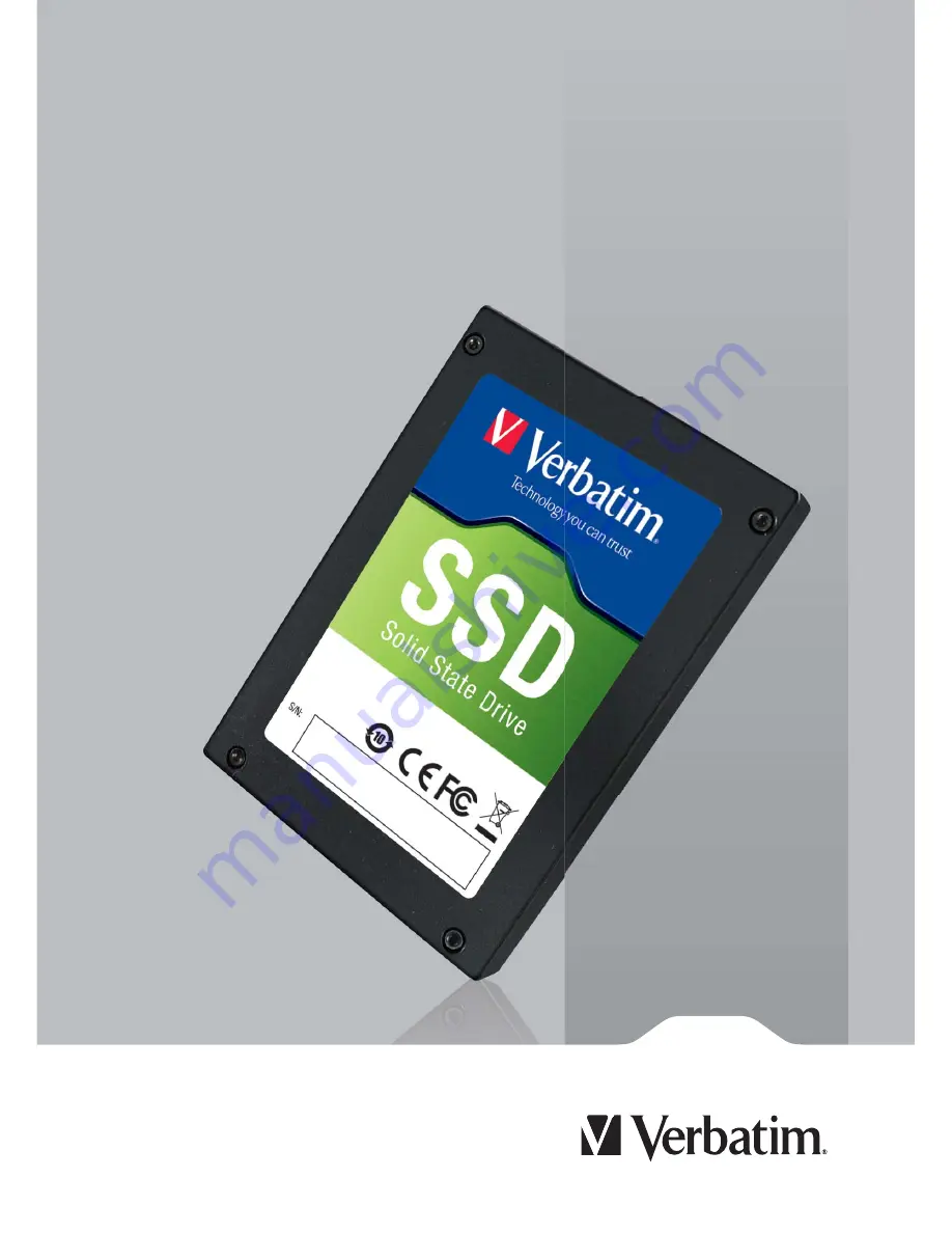 Verbatim 2.5” SATA Solid State Drive Скачать руководство пользователя страница 1